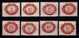 Liechtenstein 1920 Postage Due, Part Set to 50h [Unused]