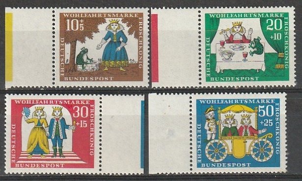 B419-21 Germany Semi Postal Mint OGNH 1966 Fairy Tale