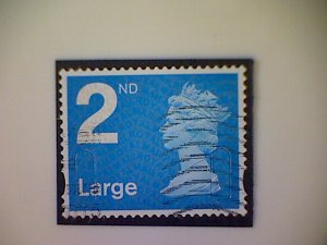 Great Britain, Scott #MH391, 2012, used, Machin, 2nd Large, bright blue