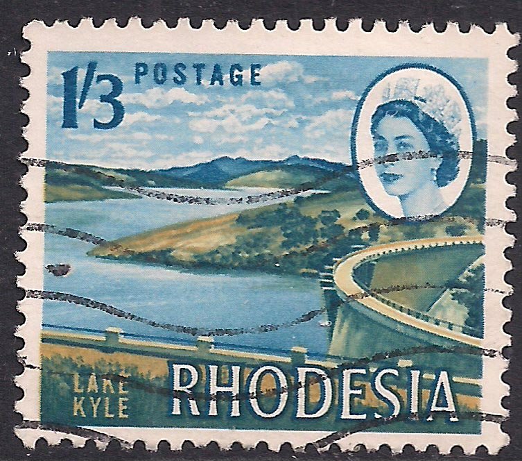 Rhodesia 1966 QE2 1/-3d Lake Kyle used SG 381 ( K1252 )