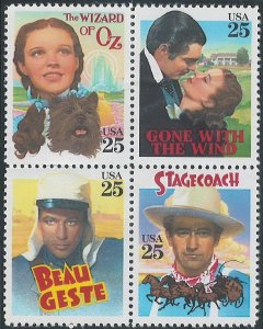 Scott: 2445-2448 United States - Classic Films - MNH