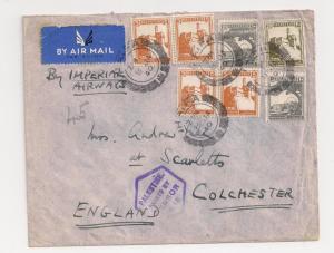 PALESTINE MANDATE: Great 1940 Airmail Cover to ENGLAND #77