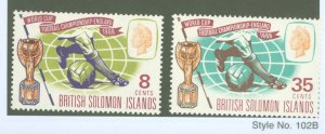 Solomon Islands (British Solomon Islands) #167-8 Mint (NH) Single (Complete Set)
