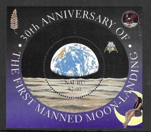 NAURU SGMS501 1999 FIRST MAN ON THE MOON  MNH