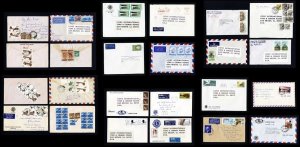 Lot of 240 Lions Club covers Worldwide to Lions International, Oakbrook, IL