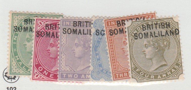 Somaliland Protectorate Scott #1-6 Stamp - Mint Set - XYZ