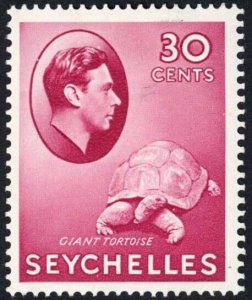 Seychelles SG142 30c carmine M/M Cat 50 pounds