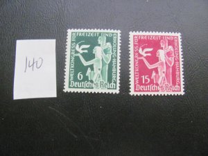 Germany 1936 MNH SC 477-478  SET VF/XF 18 EUROS (140)