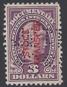 RD14 $3.00 Documentary:Stock Transfer Stamp Used