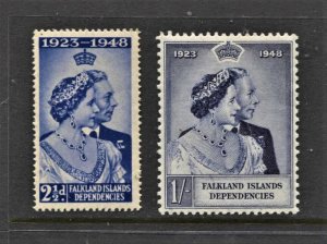 STAMP STATION PERTH -Falkland Is.Dep.#1L12 MNH OG VF Silver Wedding