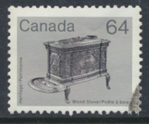 Canada  Sc# 932  SG 1067  - Used  Wood Stove  see details & scan