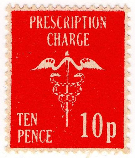 (I.B) Elizabeth II Revenue : Prescription Charge 10p