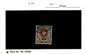 Switzerland, Postage Stamp, #203 Used, 1924 Shield Cross (AI)