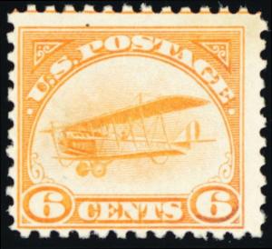 C1, Mint Never Hinged 6¢ Jenny - Bright & Fresh! Cat $110.00 - Stuart Katz