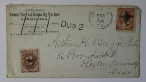 1885 Yosemite Val & Mariposa Big Tree Grove Commission CC Napa City 2c Due Cover