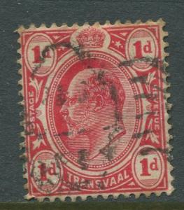 STAMP STATION PERTH Transvaal #282 Used KEVII 1905 Wmk 3 Multi Crown &CA CV$0.25