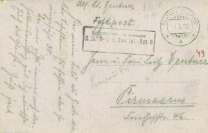 TRUPPENUBUNGSPLATZ HAMMELBURG ,FIELD POST BAYERN 1914 - 1918 ,  POST CARD    P35