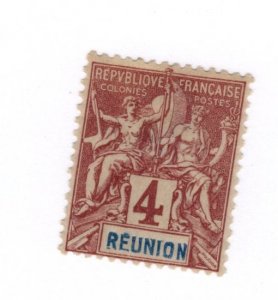 Reunion #36 MH - Stamp CAT VALUE $3.25