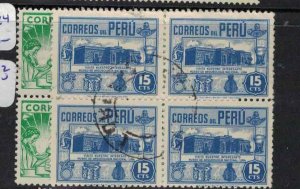 Peru SC 410, 412 Block of 4 VFU (3gkh)