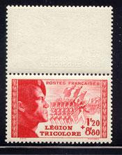 FRANCE - Scott #B148 with label, Used, Cat. $18.12
