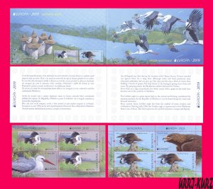 MOLDOVA 2019 Europa CEPT Nature Fauna Birds White Stork & Golden Eagle Booklet