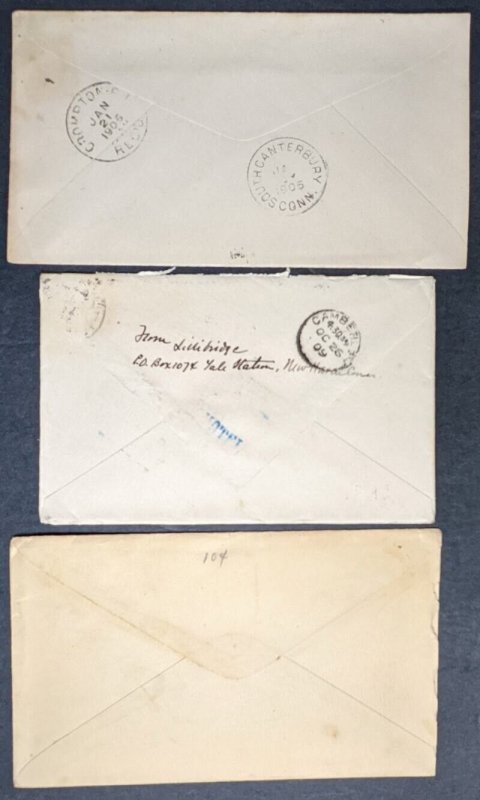 EDW1949SELL : USA 6 piece New Haven CT postal history lot inc several to UK