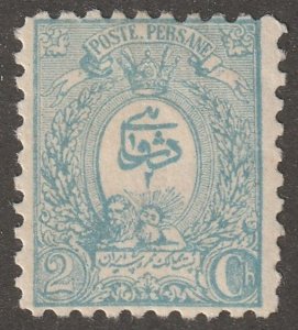 Persia, stamp, scott#74,  mint, hinged,  2ch,