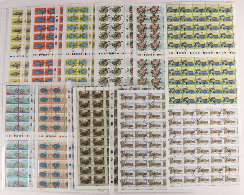 Christmas Island 1993-2002 sheets. Total FV $400. SG cat £709. (11 sheets).