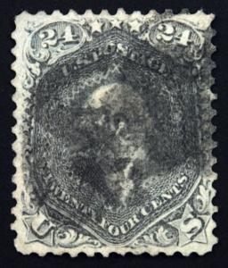 #70 24c Red Lilac 1862 VF Used