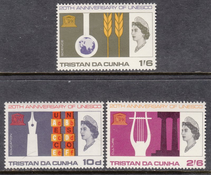 Tristan da Chuna 101-103 MNH VF