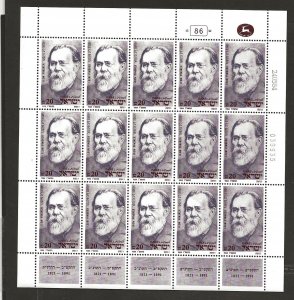 ISRAEL SC# 880-881   SHEET    VF/MNH