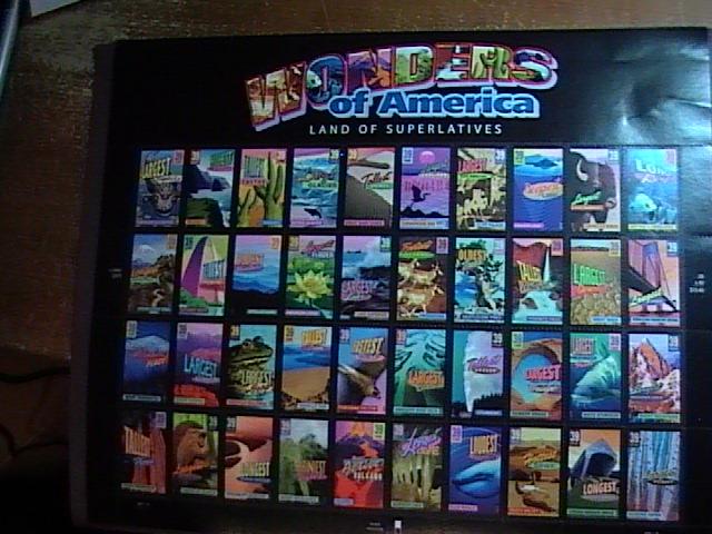 U.S.# 4033-4072(4072a)-MINT/NH-- PANE OF 40---WONDERS OF AMERICA---2006