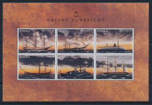 [81315] Angola 1996 War Ships Boats Constellation Sardegna Glasgow Sheet MNH