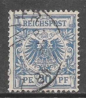 Germany 49: 20pf Imperial Eagle, used, F-VF