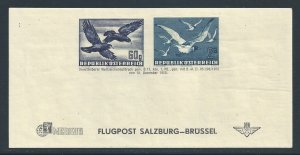 Austria #C54,56A NH Bird Airmails Address Label