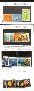 Papua New Guinea, Postage Stamp, #171-173,536-539, 545-548, 549-553 Mint NH (D)