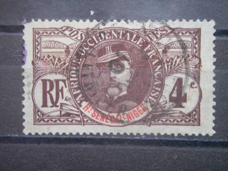 UPPER SENEGAL AND NIGER, 1906, used 4c, Scott 3