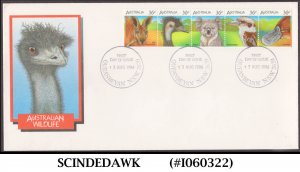 AUSTRALIA - 1986 AUSTRALIAN WILDLIFE / WILD ANIMALS - 5V - FDC