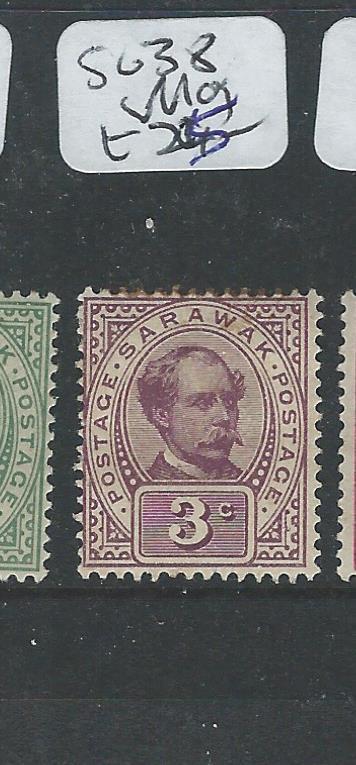 SARAWAK (P2001B) BROOKE 3C  SG 38    MOG