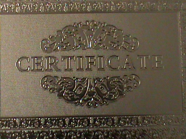 ​UNITED STATES- 24 KARAT GOLD REPLICA $1000 SILVER DOLLARS-VF WITH CERTIFICATE