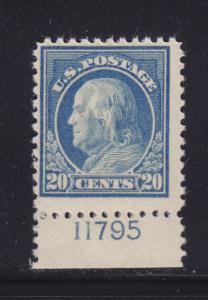 515 F-VF plate # original gum never hinged with nice color cv $ 90 ! see pic !