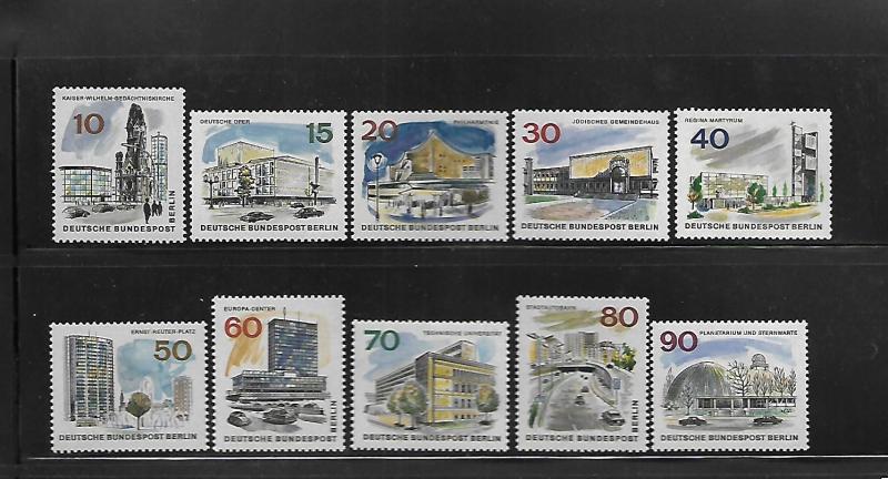 BERLIN, 9N223-9N234,  MNH, THE NEW BERLIN