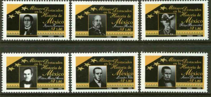 MEXICO 1937-1942, Famous Generals. MINT, NH. F-VF. (69)