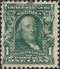 # 300 Blue Green Used Ben Franklin