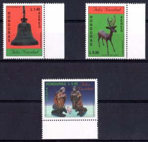 Honduras 1995 Sc#C962/C964 CHRISTMAS '95 Bell-Nativity Set (3) MNH