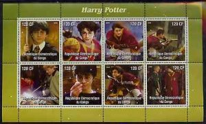 CONGO KINSHASA - 2004 - Harry Potter - Perf 8v Sheet - MNH -Private Issue