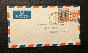 1948 Madras India Airmail Cover to New York City USA