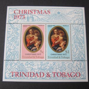 Trinidad & Tobago 1973 Sc 242a Christmas Religion set MNH