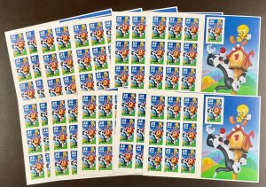 3204 Sylvester & Tweety  Lot of 10 Regular Sheets of 10 32 c FV $32  1998