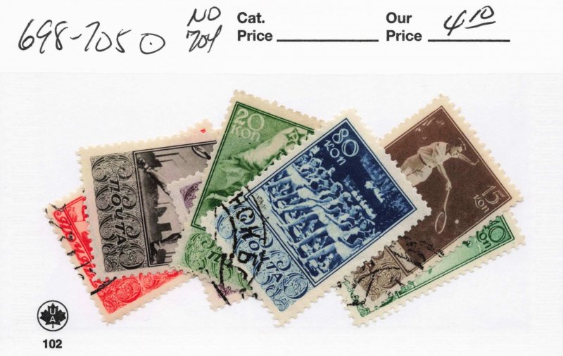 RUSSIA   698-705   USED  NO 704